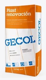 Plaste en polvo, Plast renovación de Gecol. Saco 15 kg